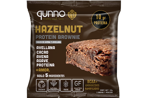 QUNNO HAZELNUT PROTEIN BROWNIE