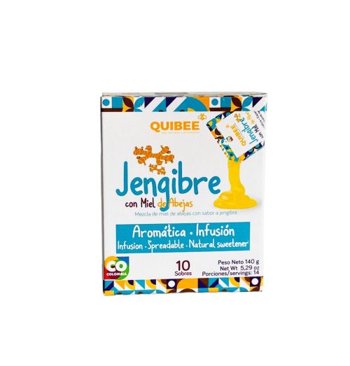 QUIBEE JENGIBRE CON MIEL DE ABEJAS X 10 SOBRES