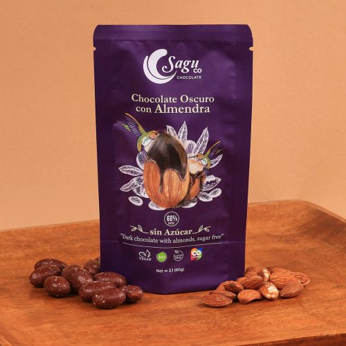 SAGU CO CHOCOLATE OSCURO CON ALMENDRA