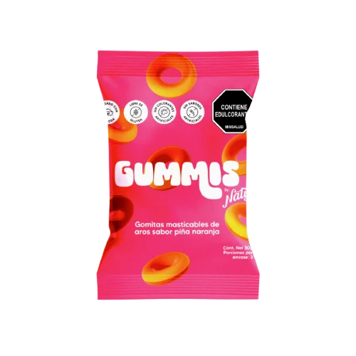 NATIF GUMMIS AROS SABOR PIÑA NARANJA