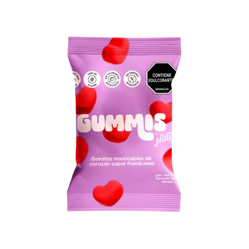 NATIF GUMMIS CORAZONES SABOR FRAMBUESA