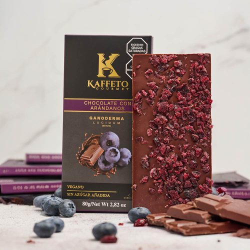 KAFFETO BARRA CHOCOLATE CON ARANDANOS AL 70%