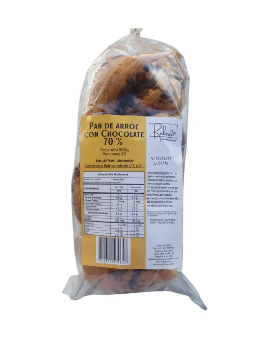 REBORN PAN DE CHOCOLATE AL 70%